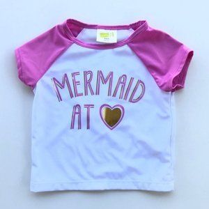 CRAZY 8 Toddler Girl Short Sleeve Rashguard Size XS(4)